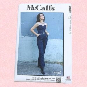 NEW McCalls M8360 Women' Jumpsuit Sewing Pattern Large Pics UNOPENED